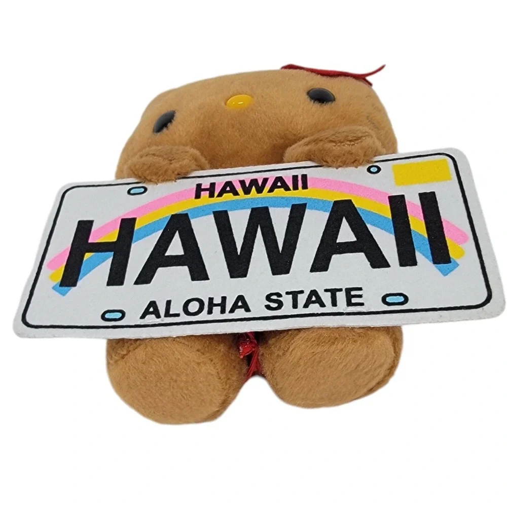 Hello Kitty Plus Tan Brown‎ Bikini Hibiscus Hawaii License Plate 7